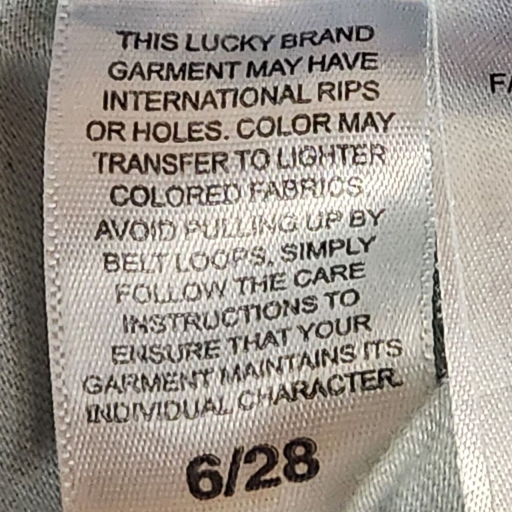 Lucky Brand Mid Rise Super Skinny Jeans Distressed Light Wash 6/28 - Picture 8 of 13